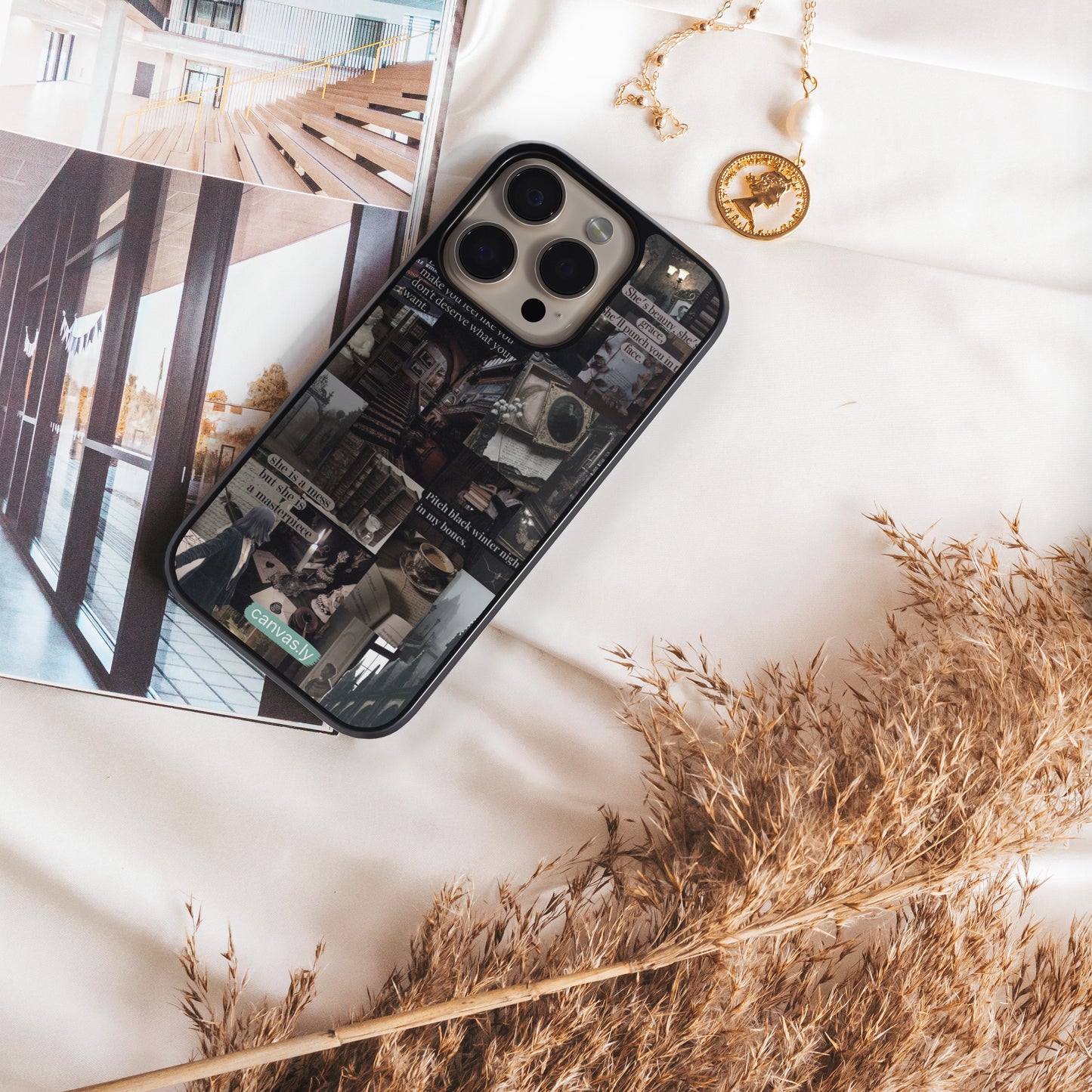 Canvasly Unbreakable Glass Case | Aesthetic Case - F013