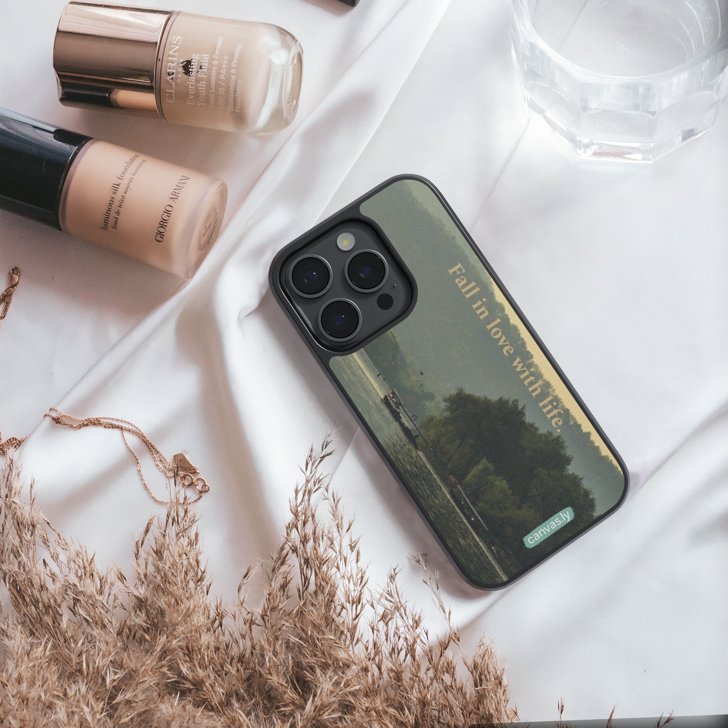 Canvasly Unbreakable Glass Case | Aesthetic Case - F010