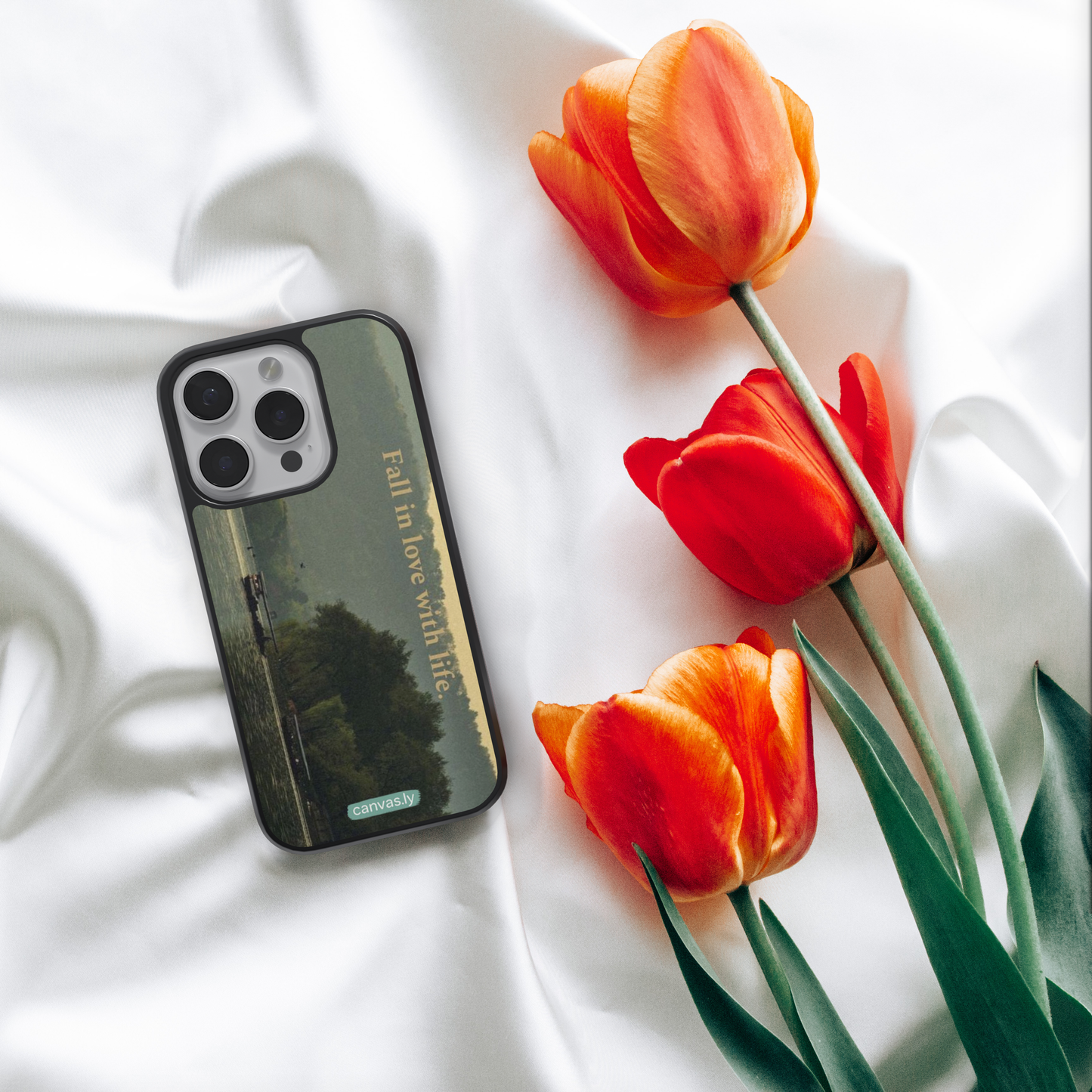 Canvasly Unbreakable Glass Case | Aesthetic Case - F010