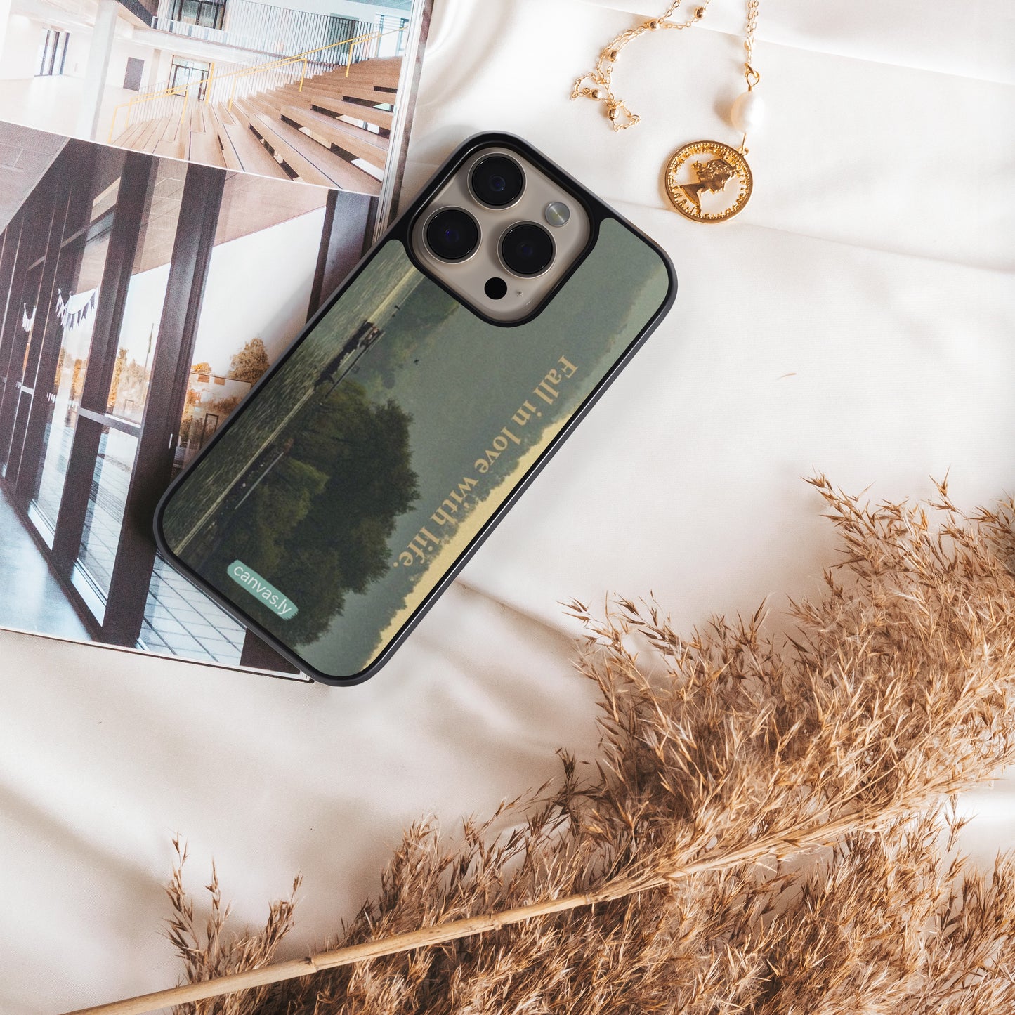Canvasly Unbreakable Glass Case | Aesthetic Case - F010