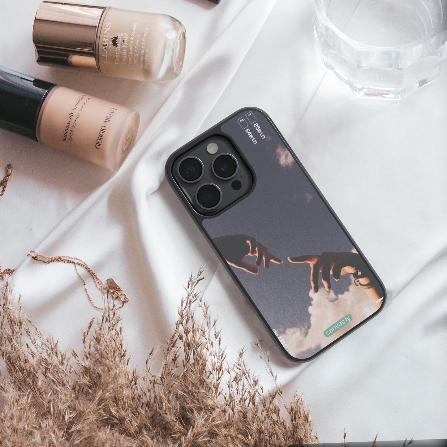 Canvasly Unbreakable Glass Case | Aesthetic Case - F011