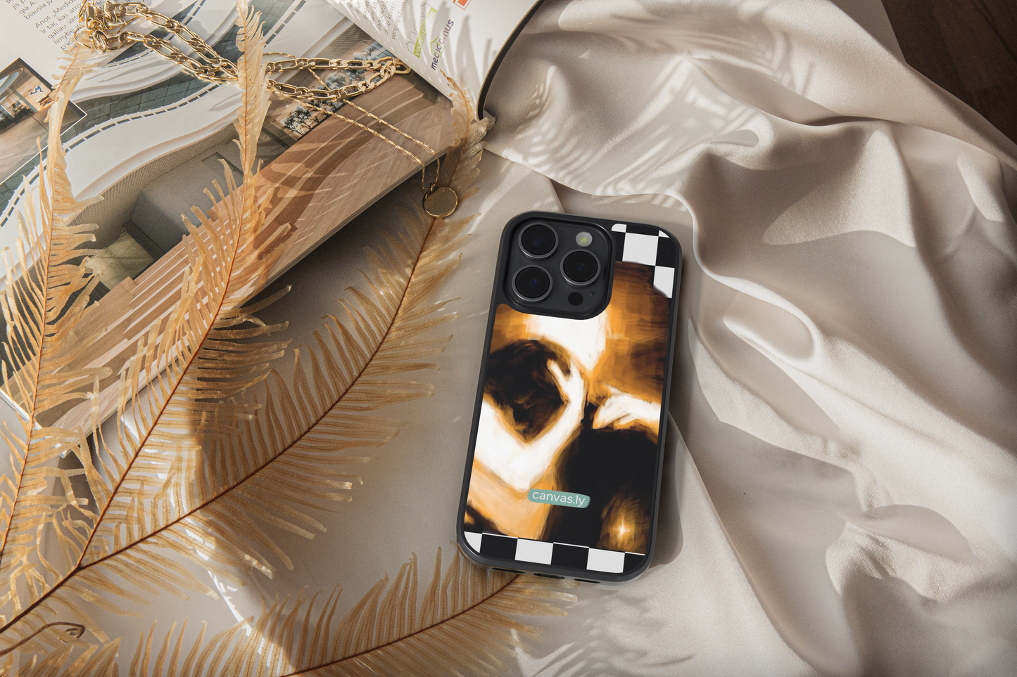 Canvasly Unbreakable Glass Case | Aesthetic Case - F014