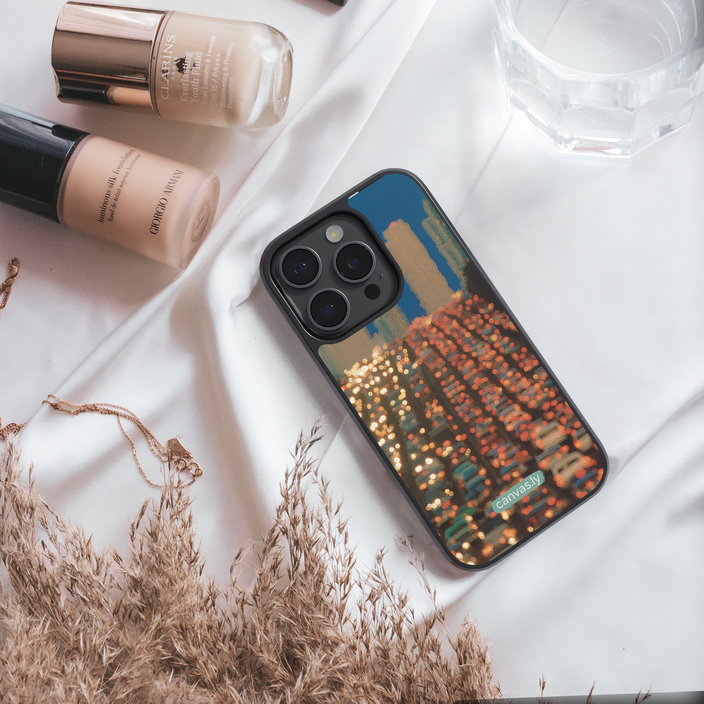 Canvasly Unbreakable Glass Case | Aesthetic Case - F017