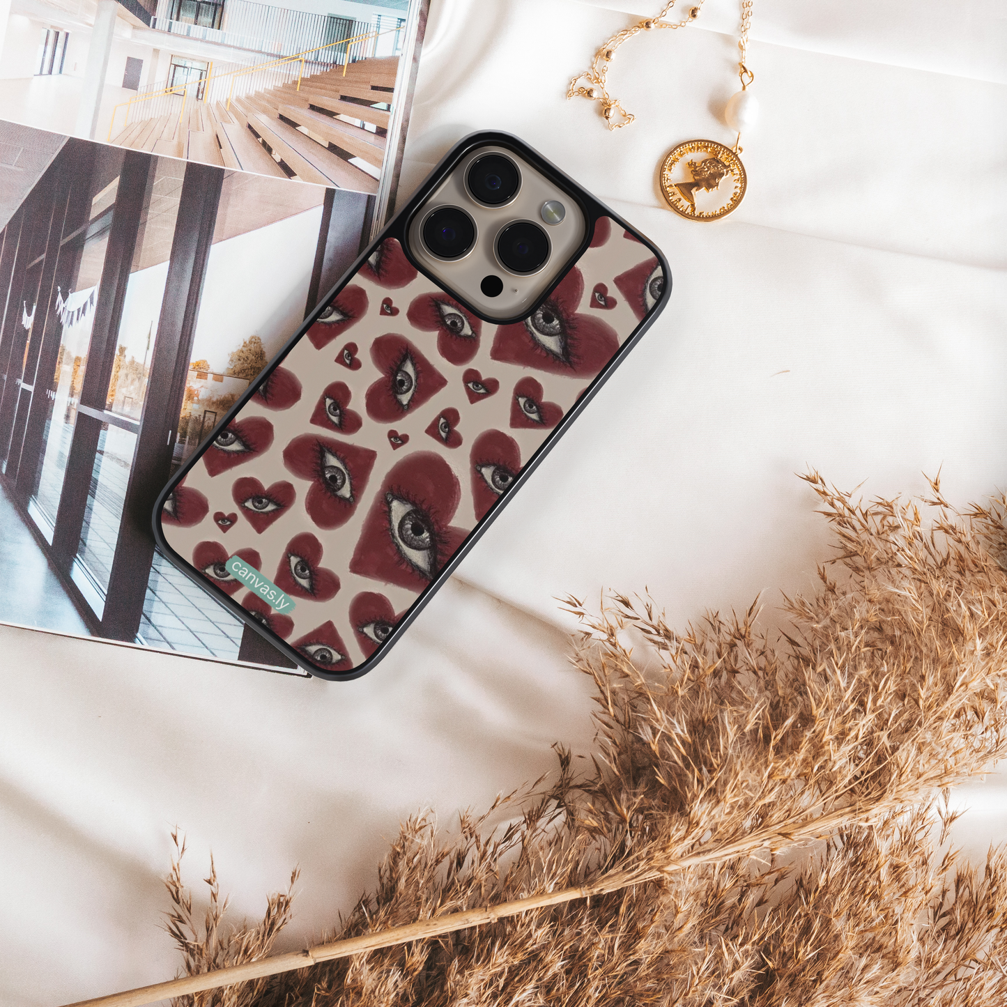 Canvasly Unbreakable Glass Case | Aesthetic Case - F018