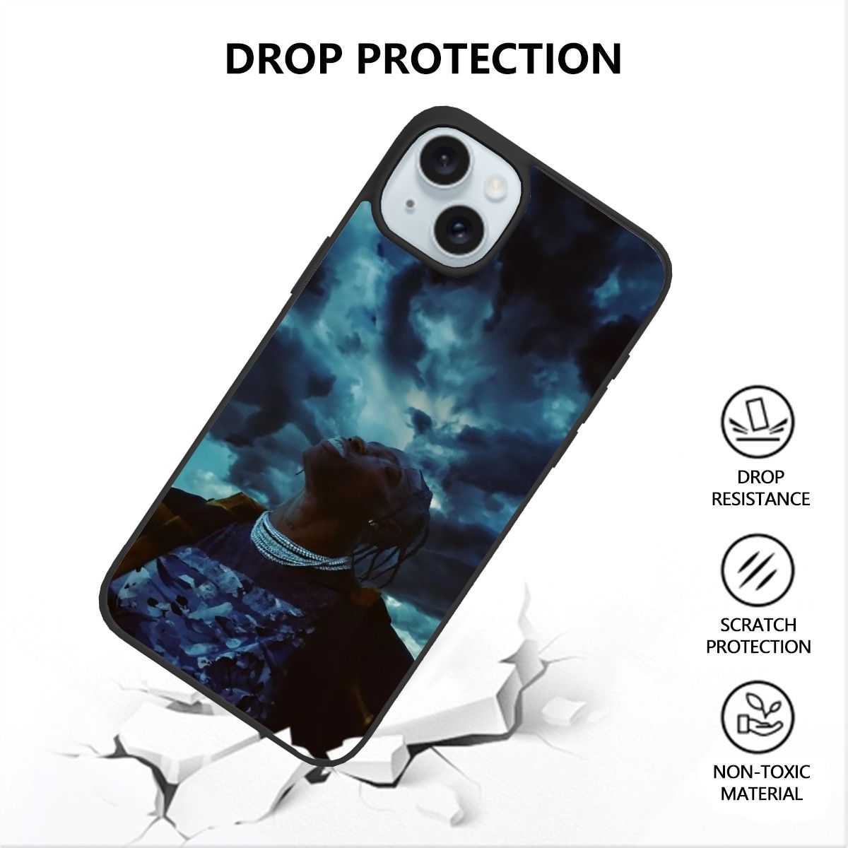 Canvasly Unbreakable Glass Case | A018 - Travis Collection