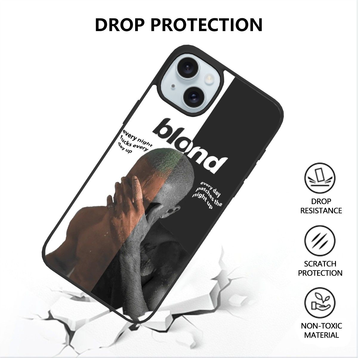 Canvasly Unbreakable Glass Case | A001 - Frank Ocean