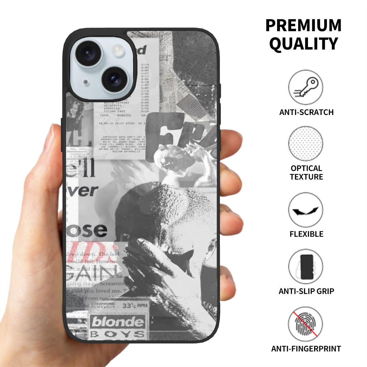Canvasly Unbreakable Glass Case | A005  - Frank Ocean