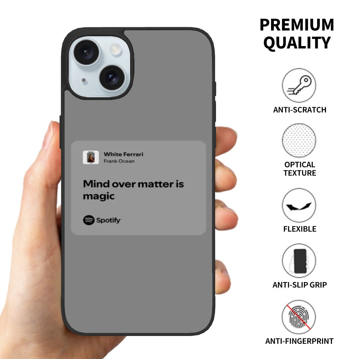 Canvasly Unbreakable Glass Case | A007 - Frank Ocean