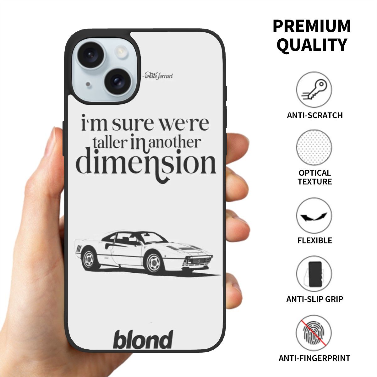 Canvasly Unbreakable Glass Case | A003 - Frank Ocean