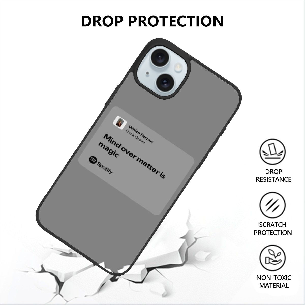 Canvasly Unbreakable Glass Case | A007 - Frank Ocean