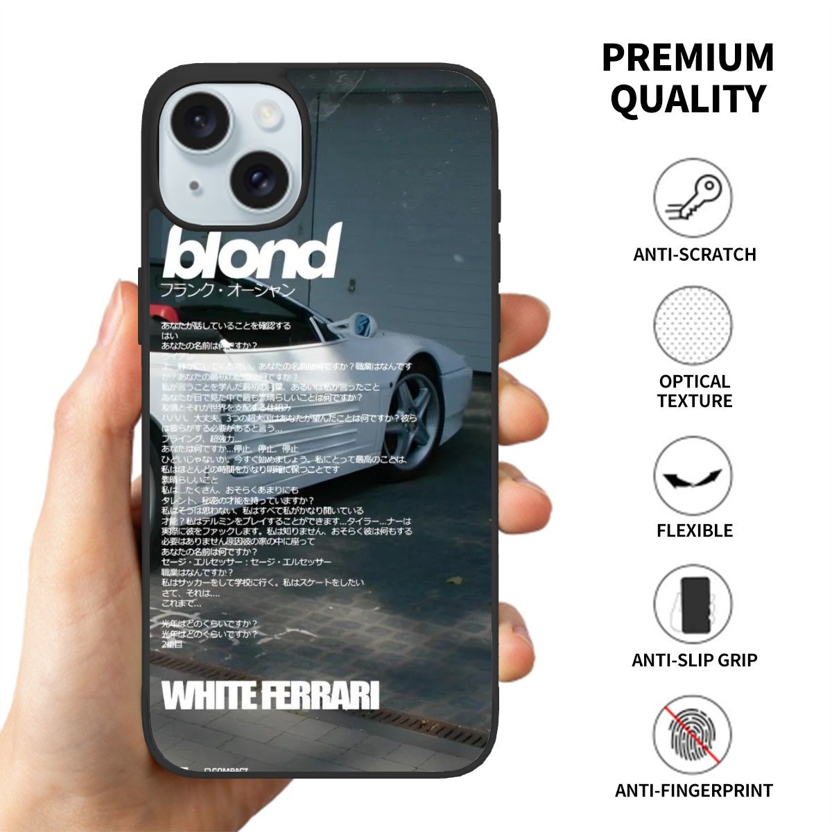 Canvasly Unbreakable Glass Case | A002 - Frank Ocean