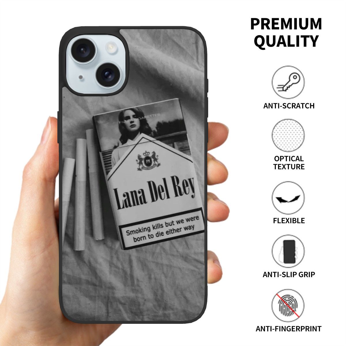 Canvasly Unbreakable Glass Case | A016 - Lana Del Rey