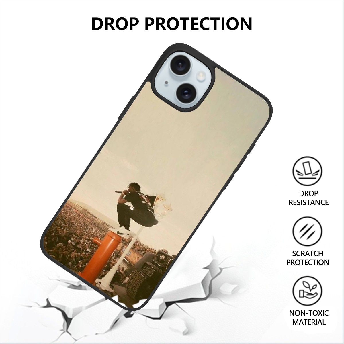 Canvasly Unbreakable Glass Case | A019 - Travis Collection