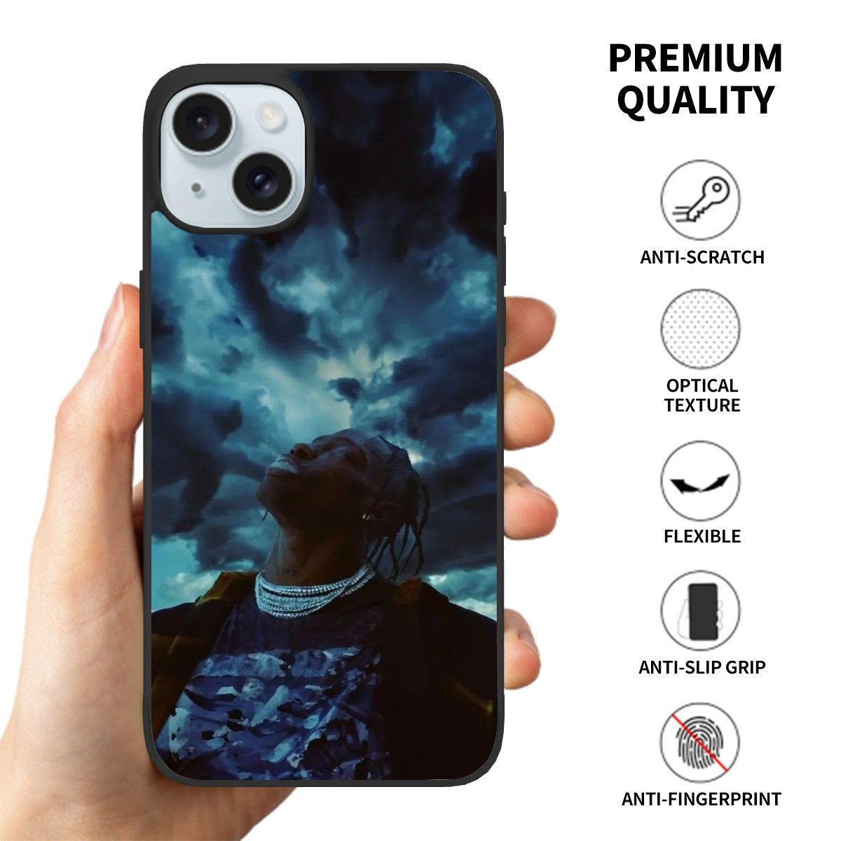 Canvasly Unbreakable Glass Case | A018 - Travis Collection